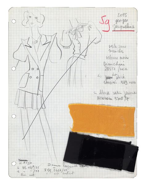 See Saint Laurent’s Sketches From His Scandal Collection 